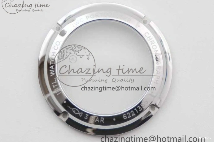 MIROTIME 0120 FastDry Portugieser Chronograph IW371615 ZF Best Edition Green Dial on SS Bracelet A7750 (Slim Movement) 7038